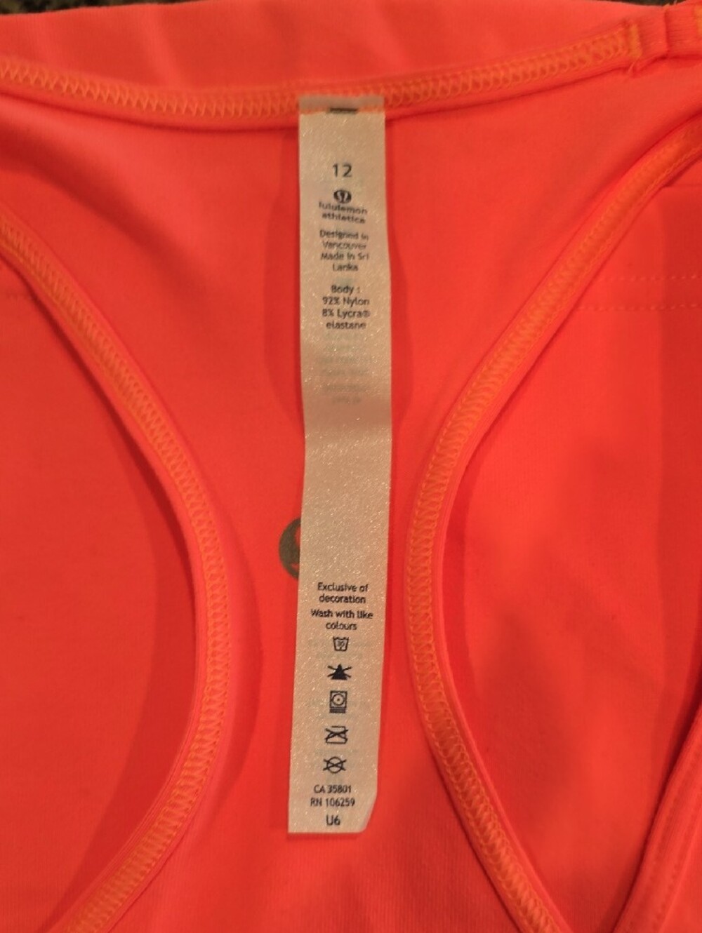 NWT Lululemon Cool Racerback Tank - Cape Red - Picture 5 of 7